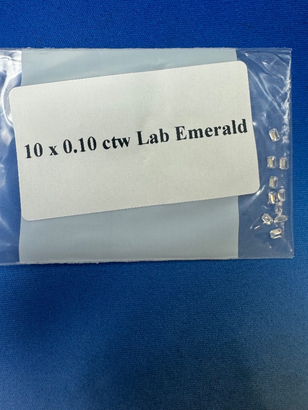 0.10ctw x10 emerald lab diamonds